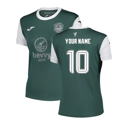 2025-2026 Hibernian Home Shirt - Womens (Your Name)
