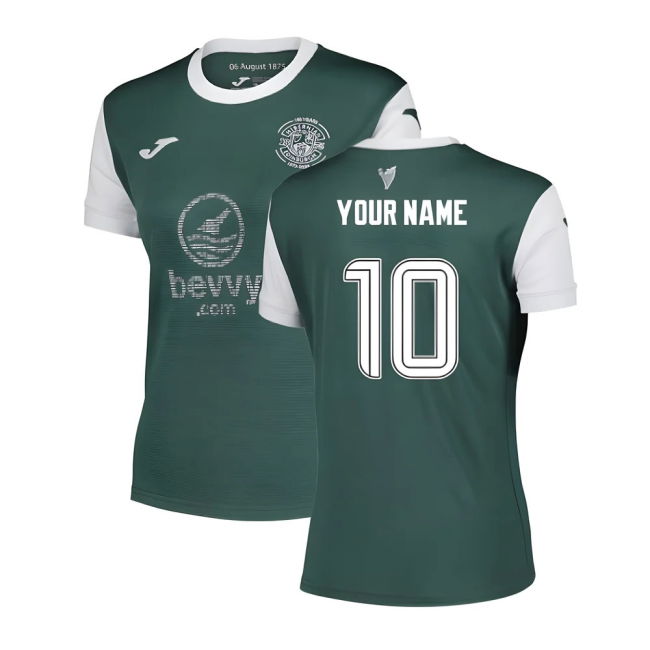 2025-2026 Hibernian Home Shirt - Womens (Your Name)