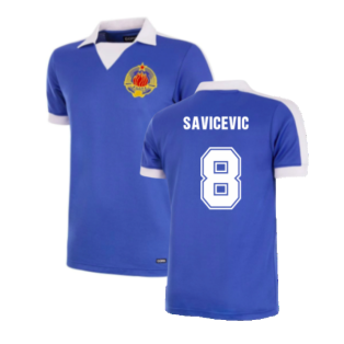 Yugoslavia 1980 Retro Football Shirt (Savicevic 8)