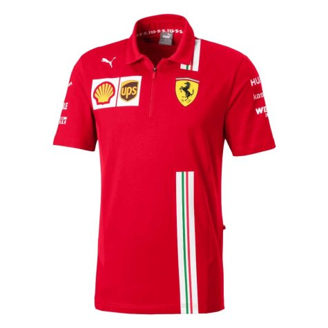 2020 Scuderia Ferarri Team Polo Shirt (Red)