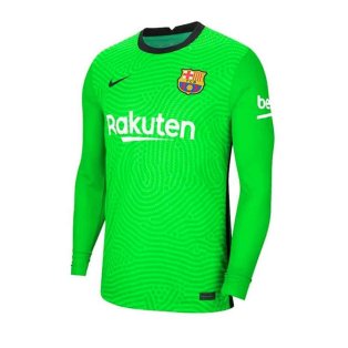 2020-2021 Barcelona Home Goalkeeper Shirt (Green) - Kids