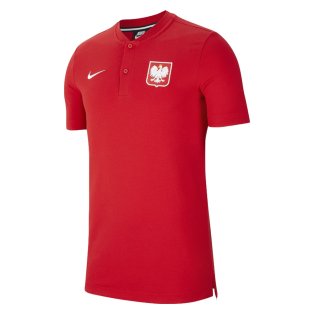 2020-2021 Poland Authentic Polo Shirt (Red)