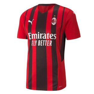 2021-2022 AC Milan Authentic Home Shirt