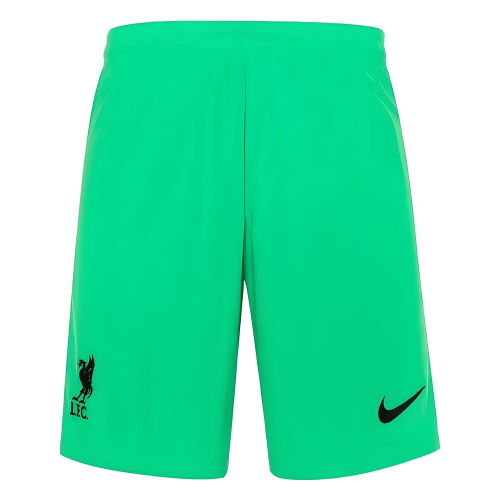 Liverpool 2021-2022 Home Goalkeeper Shorts (Green) - Kids