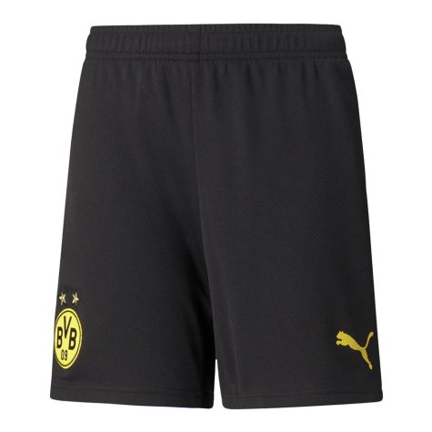 2021-2022 Borussia Dortmund Home Shorts (Black) - Kids