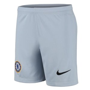 2021-2022 Chelsea Home Goalkeeper Shorts (Ghost) - Kids