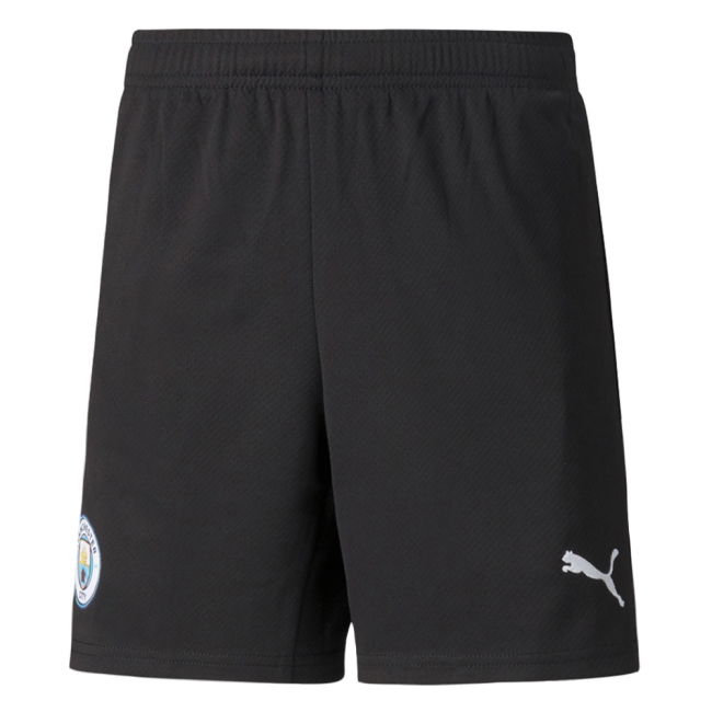 2021-2022 Man City Goalkeeper Shorts (Black) - Kids