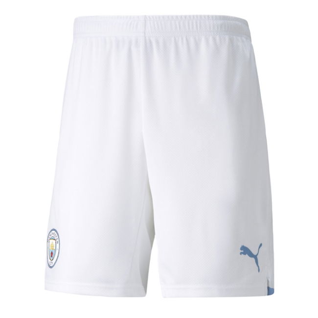 2021-2022 Man City Home Change Shorts (White)