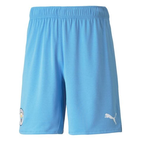 2021-2022 Man City Home Shorts (Light Blue) [75922901] - Uksoccershop