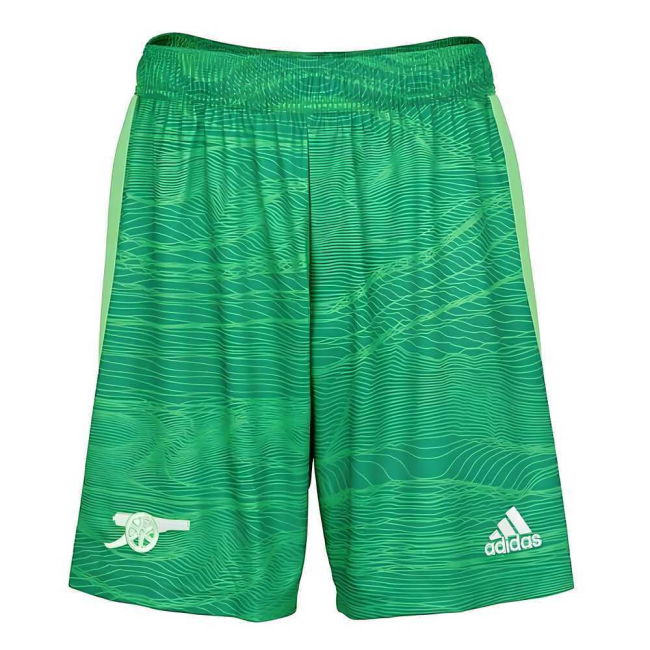 Arsenal 2021-2022 Home Goalkeeper Shorts (Solar Lime) - Kids