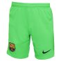 2021-2022 Barcelona Home Goalkeeper Shorts (Green) - Kids