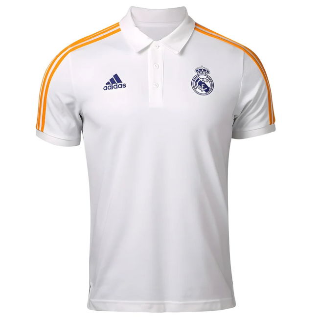 Real Madrid 2021-2022 3S Polo Shirt (White)