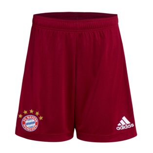2021-2022 Bayern Munich Home Shorts (Red) - Kids