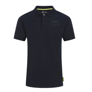 Aston Martin Official Driver Lance Stroll Polo Shirt (Navy)