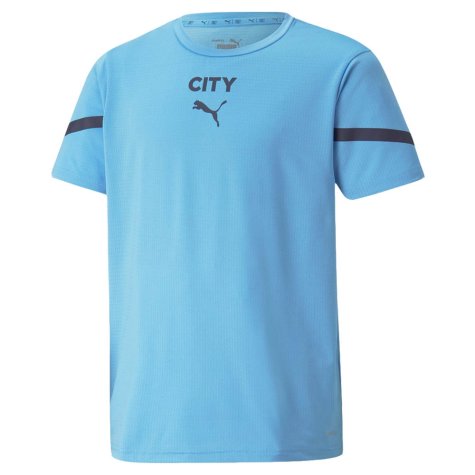 2021-2022 Man City Pre Match Jersey (Light Blue)