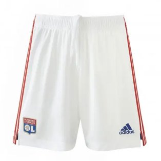 2021-2022 Olympique Lyon Home Shorts (White)