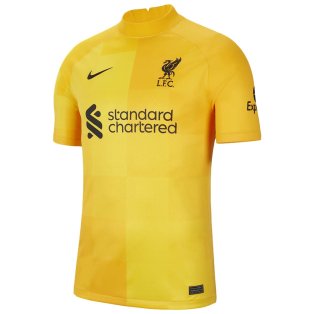 Liverpool 2021-2022 Home Goalkeeper Shirt (University Gold) - Kids