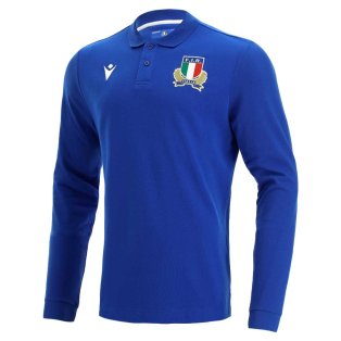 2021-2022 Italy Home LS Cotton Rugby Shirt