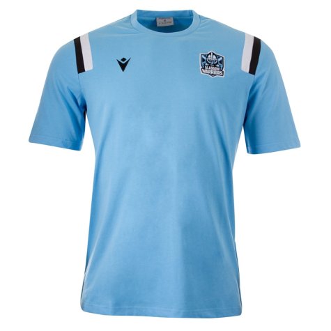 2021-2022 Glasgow Warriors Travel Cotton Poly Shirt (Blue)