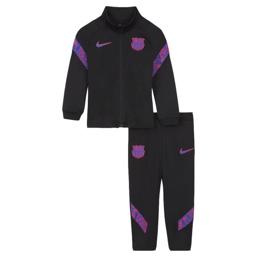 2020-2021 Barcelona Strike Tracksuit (Black/Royal) - Kids