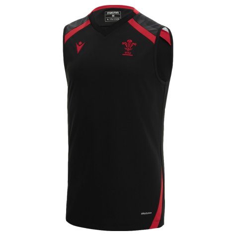 2021-2022 Wales Sleeveless Shirt (Black)