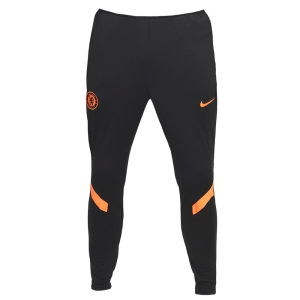 2021-2022 Chelsea Strike Dri-Fit Tracksuit Bottoms (Black)