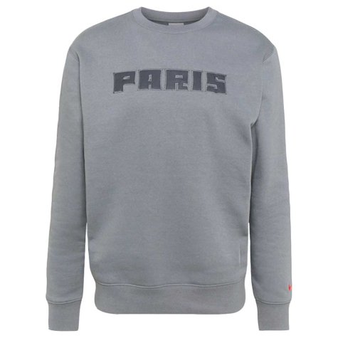 2021-2022 PSG Club Crew Sweatshirt (Grey)