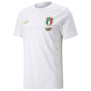 2021-2022 Italy Graphic Winner Tee (White) - Kids