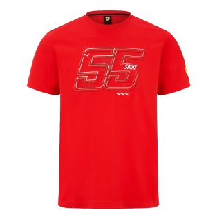 2022 Ferrari Fanwear Drivers Tee Carlos Sainz (Red)
