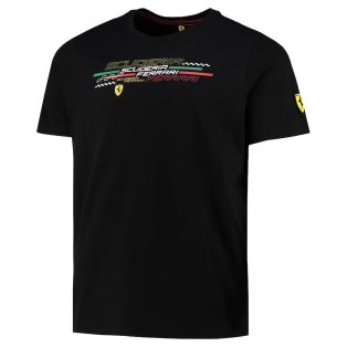 2022 Ferrari Fanwear Graphic Tee (Black)