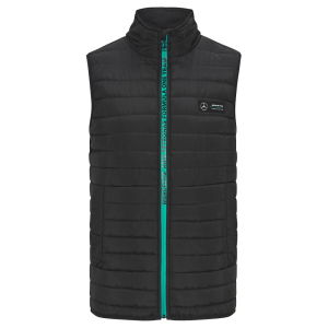 2023 Mercedes MAPF1 FW Mens Lightweight Padded Gilet (Black)