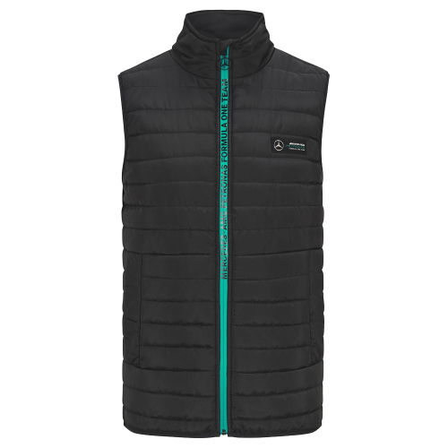 2023 Mercedes MAPF1 FW Mens Lightweight Padded Gilet (Black)