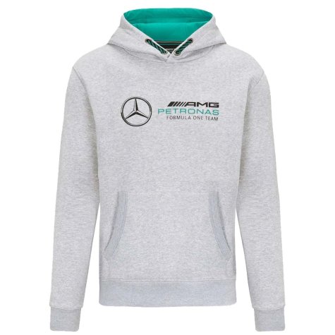 2022 Mercedes Logo Hooded Sweat (Grey)
