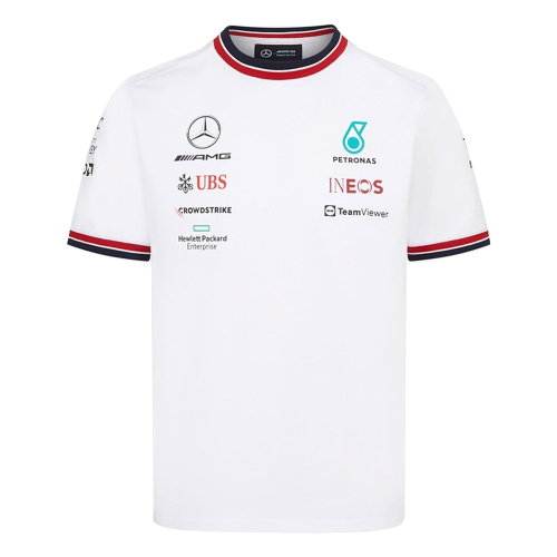 2022 Mercedes Driver Tee (White) - Kids