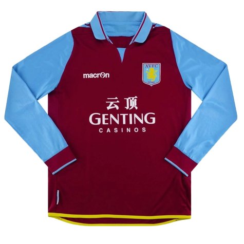 2012-2013 Aston Villa Long Sleeve Home Shirt