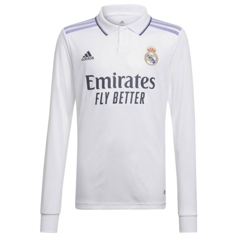 2022-2023 Real Madrid Long Sleeve Home Shirt