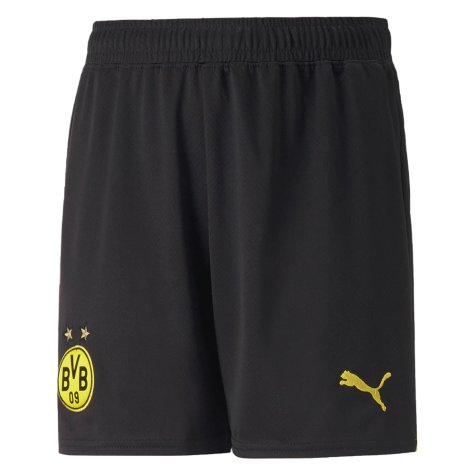 2022-2023 Borussia Dortmund Home Shorts (Black) - Kids