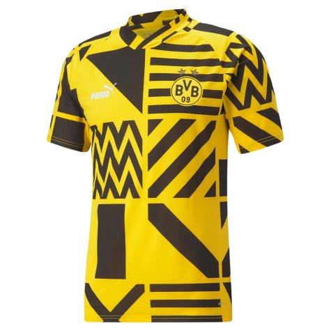 2022-2023 Borussia Dortmund Pre-Match Shirt (Black-Yellow)
