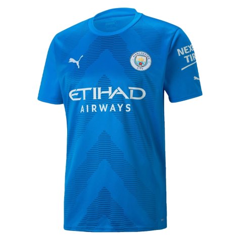 2022-2023 Man City SS Goalkeeper Shirt (Electric Blue) [76574598 ...