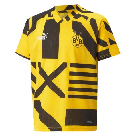 2022-2023 Borussia Dortmund Pre-Match Shirt (Black-Yellow) - Kids