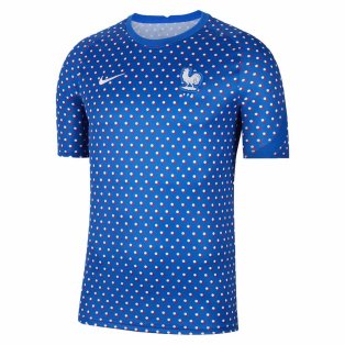 2022-2023 France Pre-Match Training Shirt (Hyper Cobalt)