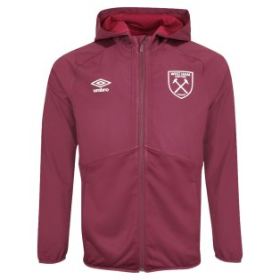 2022-2023 West Ham Hooded Jacket (Grape Wine)