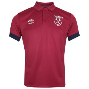 2022-2023 West Ham Poly Polo Shirt (Red Plum) - Kids