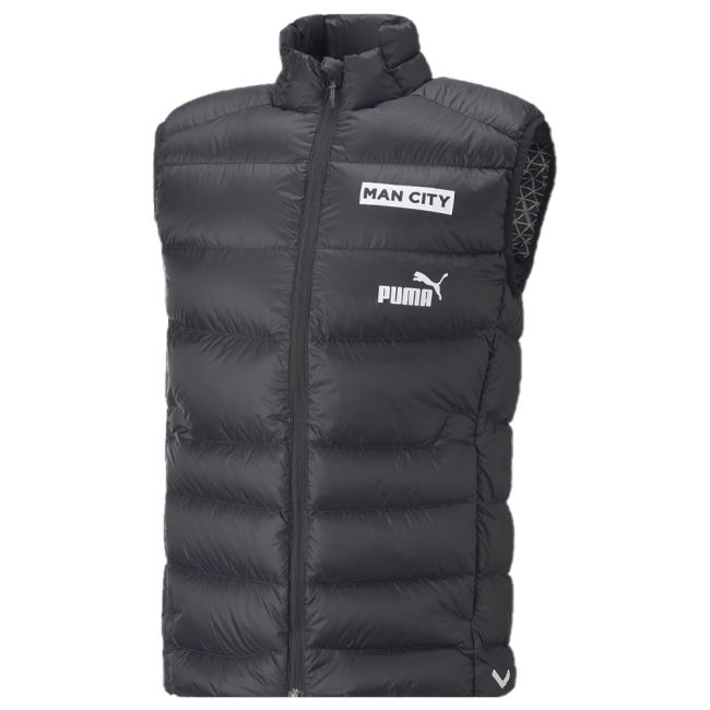 2021-2022 Man City Casuals Down Vest (Black)
