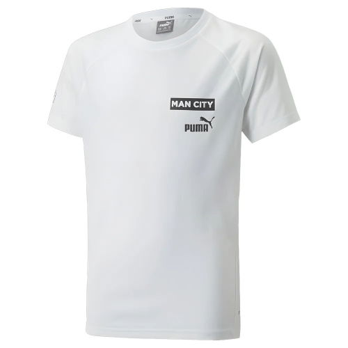 2022-2023 Man City Casuals Tee (White) - Kids