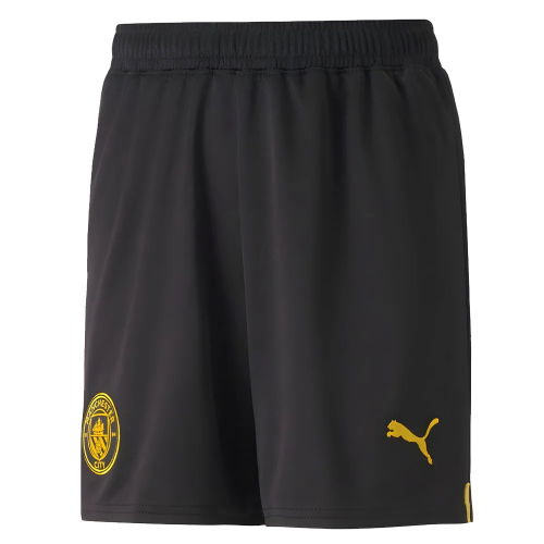 2022-2023 Man City Away Shorts (Black) - Kids