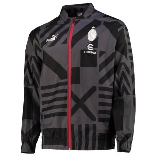 2022-2023 AC Milan Pre-Match Jacket (Black)