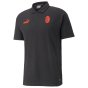 2022-2023 AC Milan Casuals Polo Shirt (Black)