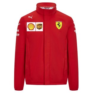 2020 Ferrari Team Softshell Jacket Slim Fit (Red)
