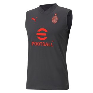 2022-2023 AC Milan Sleeveless Jersey (Black)